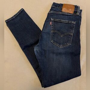 Levis Jeans Mens 32x32 (measures 30x29) Blue 512 Slim Tapered Stretch Dark Wash